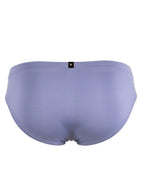 Xtremen Sleek Microfiber Covered-Waistband Briefs - Gray