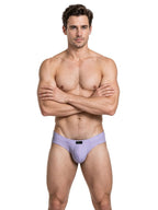 Xtremen Sleek Microfiber Covered-Waistband Briefs - Lilac