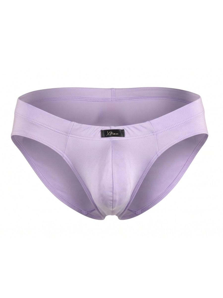 Xtremen Sleek Microfiber Covered-Waistband Briefs - Lilac
