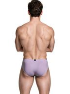 Xtremen Sleek Microfiber Covered-Waistband Briefs - Lilac