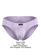 Xtremen Sleek Microfiber Covered-Waistband Briefs - Lilac