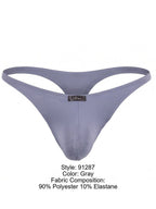 Xtremen Microfiber Thongs Sleek Minimalist Style - Gray