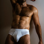 Carbon Mesh Tagless Hip Brief Optic White