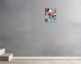 Charlie Welch, All stories end, 2024 — shown in situ, true to scale