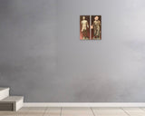 John Luckett, greek II (duo), 2021 — shown in situ, true to scale