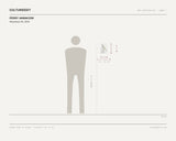 Perry Iannaconi, Newsboys #5, 2024 — scale drawing, 5.5 × 8.25 inches, with a 5 ft 10 in figure for scale