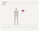 Loc D. Dao, SAI TRÁI 1, 2022 — scale drawing, 10 × 8 inches, with a 5 ft 10 in figure for scale