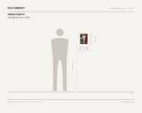 Orson Panetti, Transfiguration No.4, 2008 — scale drawing, 8 × 11 inches, with a 5 ft 10 in figure for scale