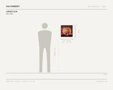 Lukasz Leja, POV, 2022 — scale drawing, 16 × 16 inches, with a 5 ft 10 in figure for scale
