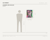 ALEXANDER JOHN CAVALUZZO, Sex, 2025 — scale drawing, 18 × 24 inches, with a 5 ft 10 in figure for scale