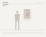 James Schenck, Jock, 2025 — scale drawing, 24 × 36 inches, with a 5 ft 10 in figure for scale