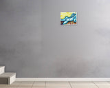 Todd Verow, Beach Bum, 2025 — shown in situ, true to scale
