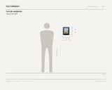 Taylor Harbison, Taking Pink, 2005 — scale drawing, 9 × 11 inches, with a 5 ft 10 in figure for scale