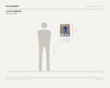 Taylor Harbison, Come In, ca 1999 — scale drawing, 14 × 18 inches, with a 5 ft 10 in figure for scale
