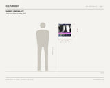 Darren Greenblatt, Jean-Luc+ Gucci G-String, 2025 — scale drawing, 18 × 18 inches, with a 5 ft 10 in figure for scale