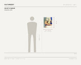 Velvet D'AMOUR, Serpentine, 2009 — scale drawing, 16 × 20 inches, with a 5 ft 10 in figure for scale