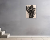 Lorenzo Williams, We're not going back, 2024 — shown in situ, true to scale