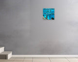 Darren Greenblatt, X, 2025 — shown in situ, true to scale