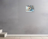 Nelson Balbela, Chicken Fillet, Blue Room, 2025 — shown in situ, true to scale