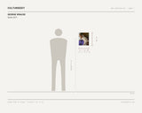 George Krause, David, 2011 — scale drawing, 11 × 14 inches, with a 5 ft 10 in figure for scale