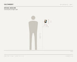 Michael Anzalone, Comunicación En Inglés, 2026 — scale drawing, 5 × 7 inches, with a 5 ft 10 in figure for scale