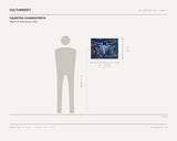 Saumitra Chandratreya, Object of Your Desire, 2022 — scale drawing, 24 × 18 inches, with a 5 ft 10 in figure for scale