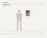 Maxim Bondarenko, Snail, 2026 — scale drawing, 12 × 18 inches, with a 5 ft 10 in figure for scale