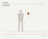Michael Anzalone, Ajeito in Tunisia, 2026 — scale drawing, 5 × 7 inches, with a 5 ft 10 in figure for scale