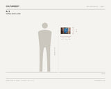 RJ S, Greifbar (Berlin), 2006 — scale drawing, 13.5 × 9 inches, with a 5 ft 10 in figure for scale