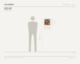 ward lamb, Kink pair, 2020 — scale drawing, 12 × 12 inches, with a 5 ft 10 in figure for scale