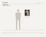 Humberto Alex, A Darkroom in Brooklyn, 2026 — scale drawing, 16.5 × 20.5 inches, with a 5 ft 10 in figure for scale