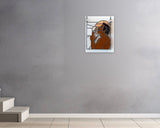 Jordan Dunn, Grunge Glassworks, Communion, 2026 — shown in situ, true to scale