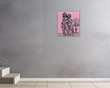 Court Watson, Val and Chris at Mark's, 2026 — shown in situ, true to scale