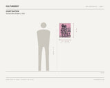 Court Watson, Val and Chris at Mark's, 2026 — scale drawing, 16 × 20 inches, with a 5 ft 10 in figure for scale