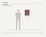 Court Watson, Yanni and Samuel at Mark's, 2026 — scale drawing, 16 × 20 inches, with a 5 ft 10 in figure for scale
