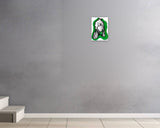 JJ QUINN, Daddy In Green, 2026 — shown in situ, true to scale