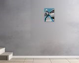 Jeffrey Aviles, Striking Blue, 2026 — shown in situ, true to scale