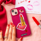 Lipstick Tongue By Toiletpaper - Die-Cut Sticker