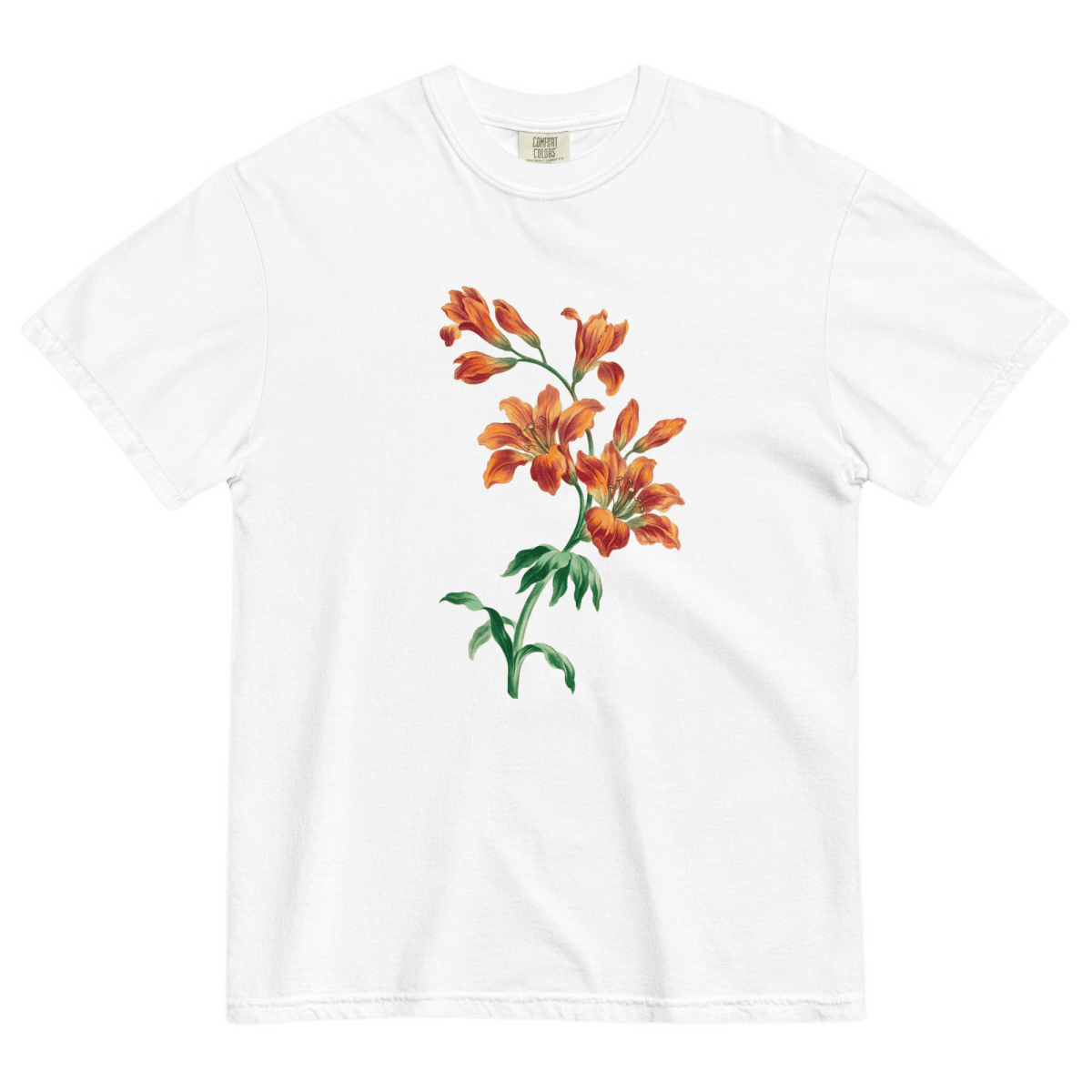 Orange Tiger Lily Flower Shirt