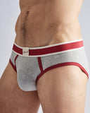 TEAMM8 Mvp Ribbed Brief - Grey Marle