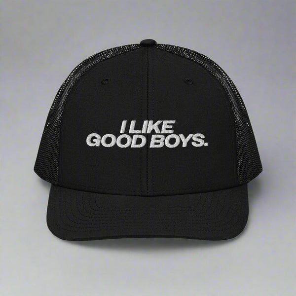 I Like Good Boys Trucker Hat - Black