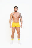 Mounderwear Stripe Athletic Crew Socks Yellow