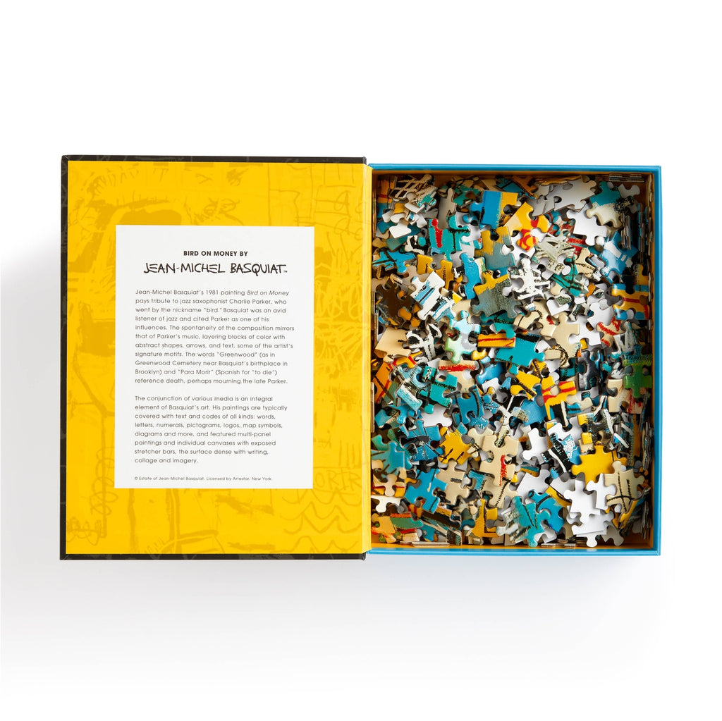 Basquiat Bird On Money 500 Piece Book Puzzle