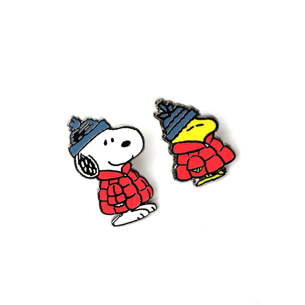 Snoopy & Woodstock Red Puffer Pin Set