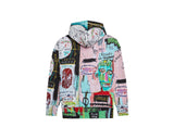 Jean-Michel Basquiat "in Italian" All-Over Print Hoodie