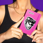 Kake Headshot by Tom of Finland die-cut sticker on a laptop