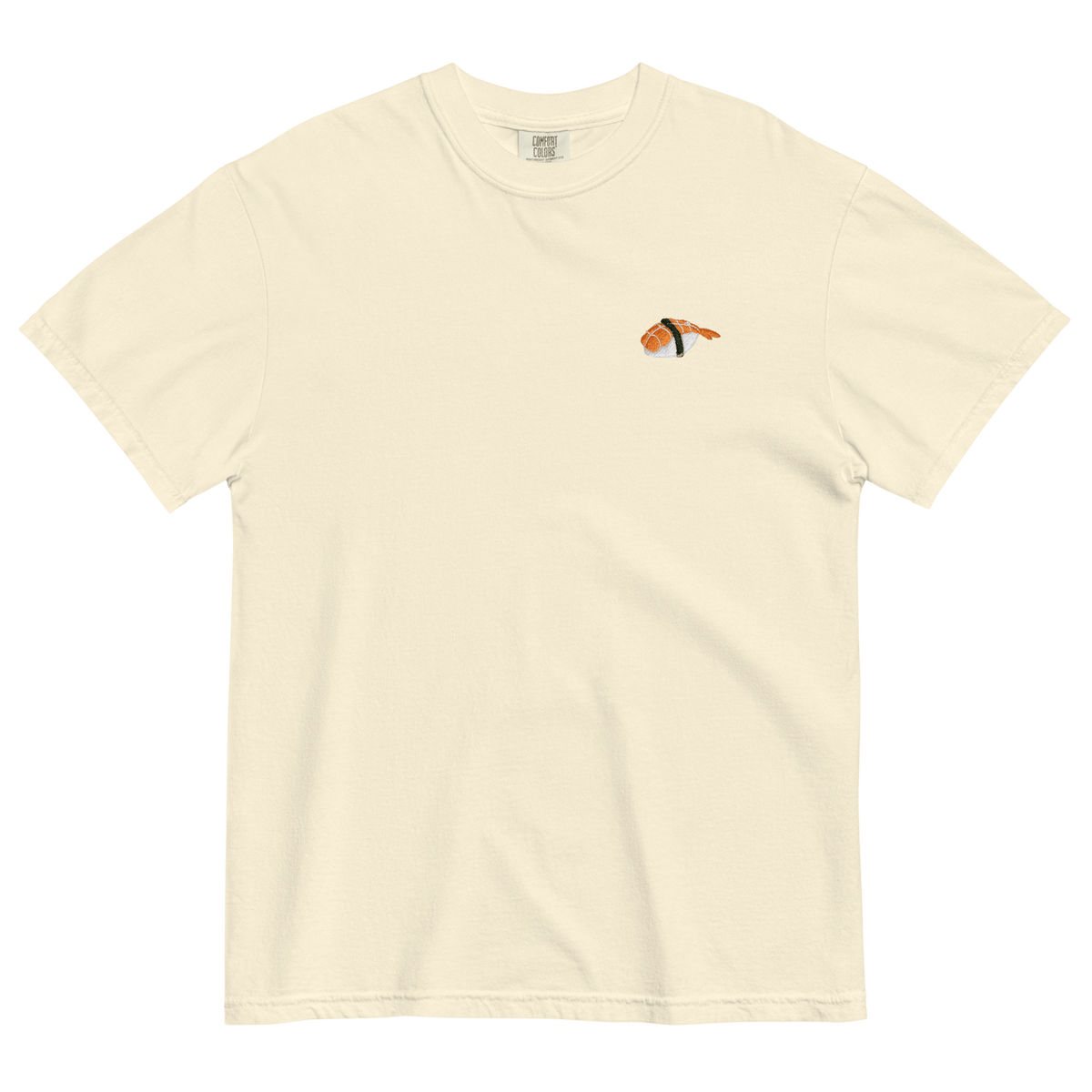 Shrimp Sushi Embroidered T-Shirt