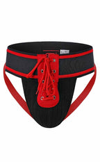 MOB Fetish Football Jockstrap - Red