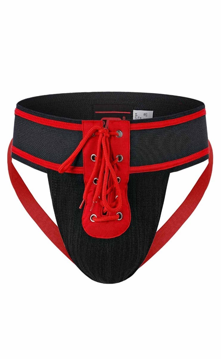 MOB Fetish Football Jockstrap - Red