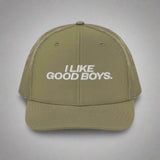 I Like Good Boys Trucker Hat - Loden